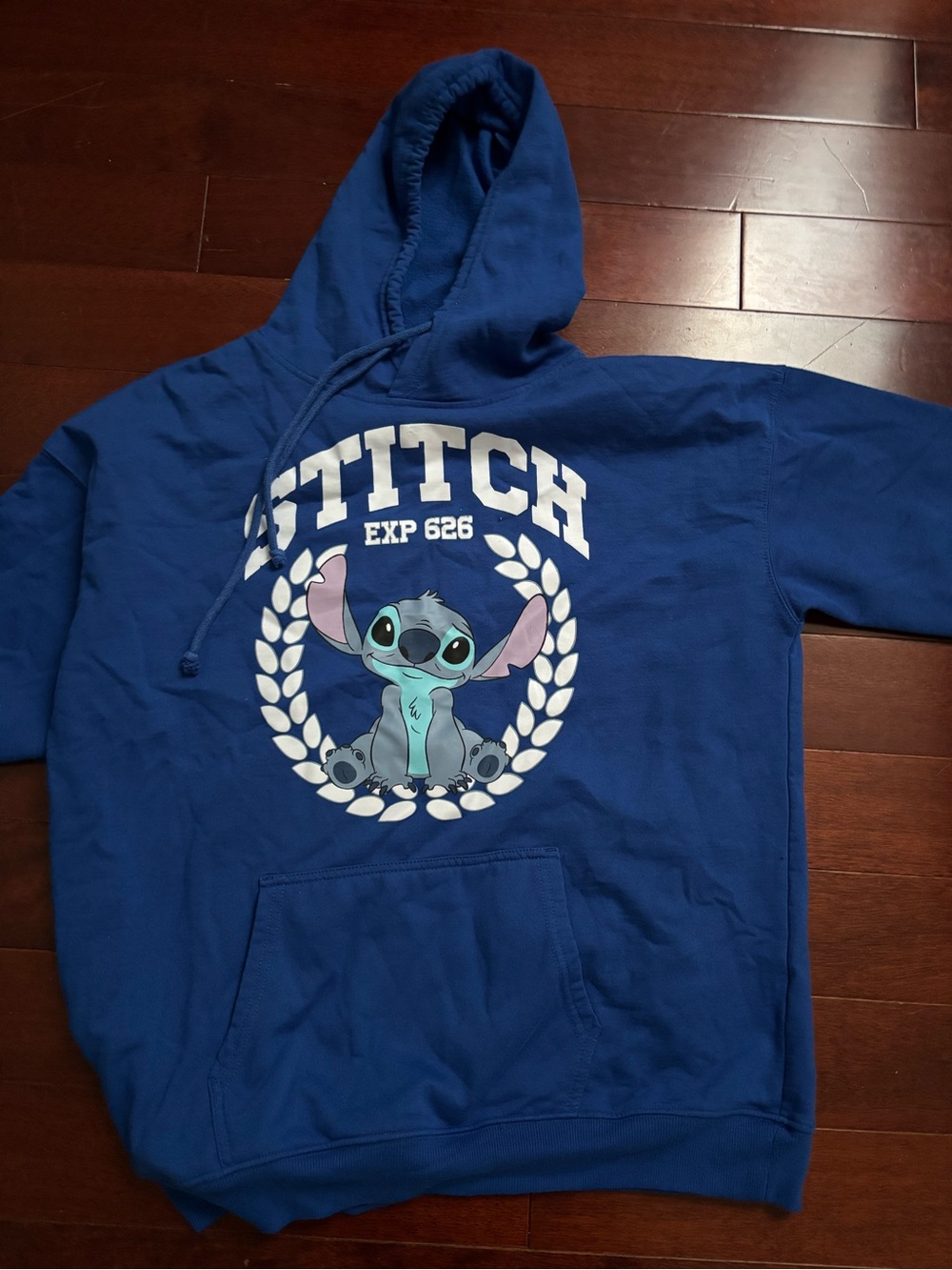 Urban Outfitters Blue Stitch Graphic Hoodie Sweatshirt